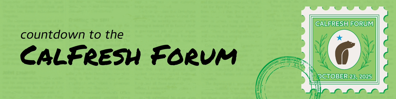 2025 CalFresh Forum - Google form banners